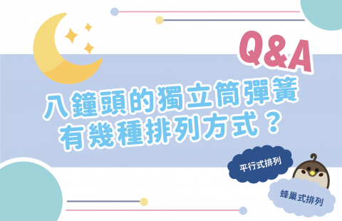 八鐘頭的彈簧有幾種排列方式?